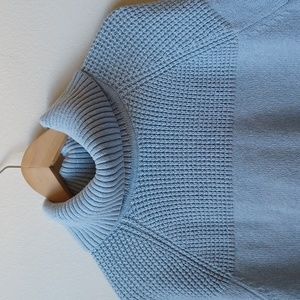 LL Bean Baby Blue Turtle Neck Sweater Women's Medium